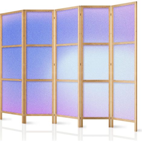 Paravent artgeist 3 panneaux violet 225x172 cm bois