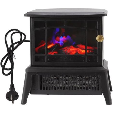 Nannigr Feu classique Cheminée électronique 1500 W Simuliertem FIRE Feuer Flame Effect Electric Fire