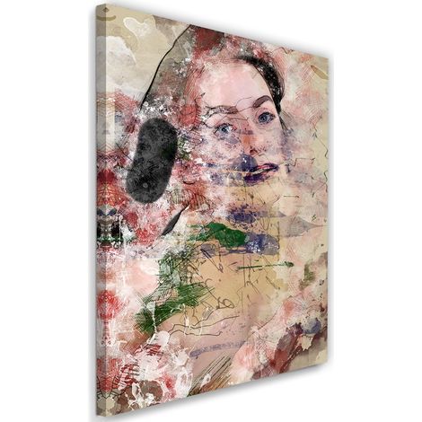 Tableau décoratif Femme Vintage Visage 40x60 (1/5)