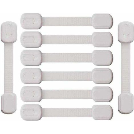 Securite Fenetre Enfant, Bloque Placard Bb, 8pcs Bloc Tiroir Securite Bebe, Bloque-Placards et Loquets, Securite Enfant, Protection Porte Bb pour Tiroir, Porte, Rfrigrateur
