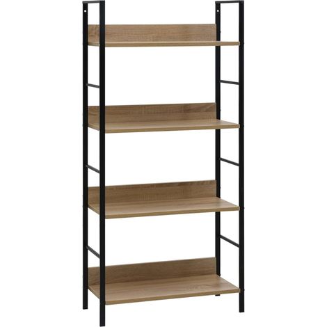 vidaXL 4-Layer Book Shelf Oak 60x27,6x124,5 cm Engineered Wood