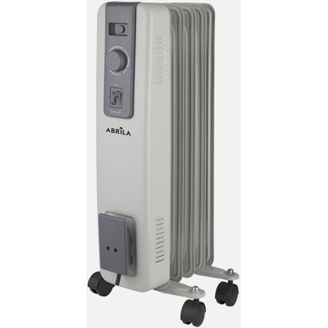 Radiatore elettrico abrila grigio 54,5 x 24,5 x 24 cm 1000 W
