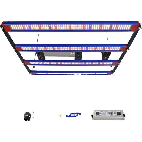 Lámpara LED para cultivo de plantas, espectro completo, regulable, 320 W, UE (1/2)