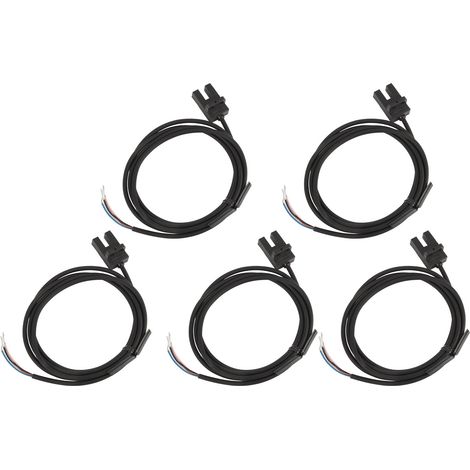 Lot de 5 interrupteurs photoélectriques de type U haute précision, rainure en ABS, 5 à 24 V CC (1/5)