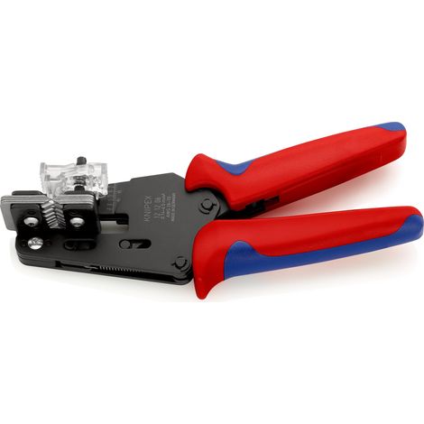 KNIPEX 12 12 06 Pince à dénuder de précision avec couteaux de forme avec poignées multimatières brunie 195 mm (1/2)