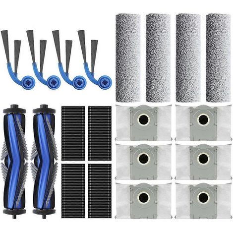 Pièces détachées pour aspirateur robot ECOVACS T80 PRO OMNI / T80 OMNI : brosses latérales principales, lingettes de nettoyage, filtres HEPA, sacs à poussière et accessoires (1/5)