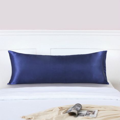 Taie D Oreiller Satin Soie - 51x137 cm - Fermeture Eclair Cachee - Pour Cheveux Et Peau - 1 Unite (1/5)