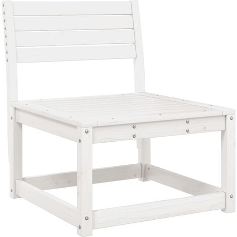 Maison Exclusive - Canapé de jardin blanc bois de pin massif