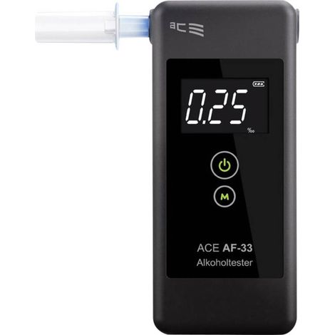 ACE AF-33 Etilometro Grigio scuro 0.00 fino a 5.00 ‰ incl. display