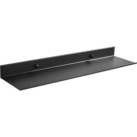 Rack De Rangement - 40 Cm - Métal Noir - Pour Cuisine Et Salle De Bain - Fixation Murale Par Vis - 1 Pièce (1/5)