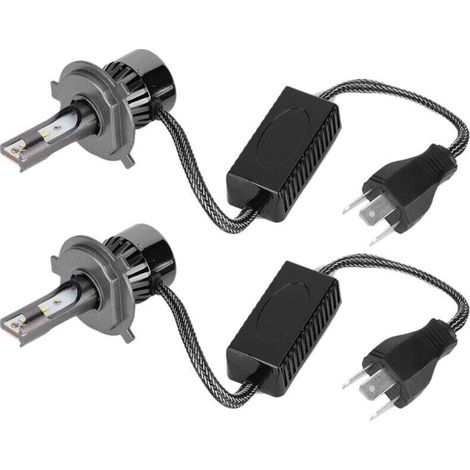 LED bulbs H4 60W, white light 6000K, for car lights, (1/4)