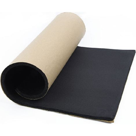 Isolant Antibruit Pour Voiture - Mousse Fermée 10 mm Auto-Adhésive - Pour Capot Porte Toit Plancher Coffre - 1 Rouleau (1/5)