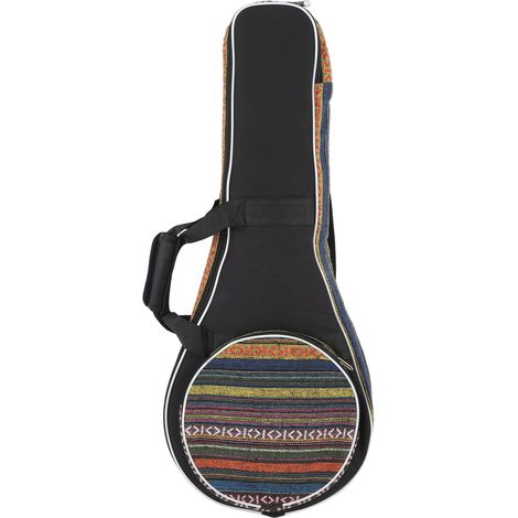 Tragbare Mandolinentasche im Ethno-Stil mit verstellbarem Gurt, Instrumentenkoffer (1/5)
