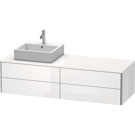 Meuble sous-vasque XSQUARE 400x1600x548m avec éclairage li blanc sdm