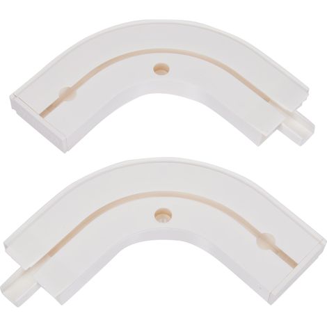 Arc Rond GE1 avec Queue Blanche 13,5/13,5 cm, 1 Paire, Plastique, Blanc (1/5)