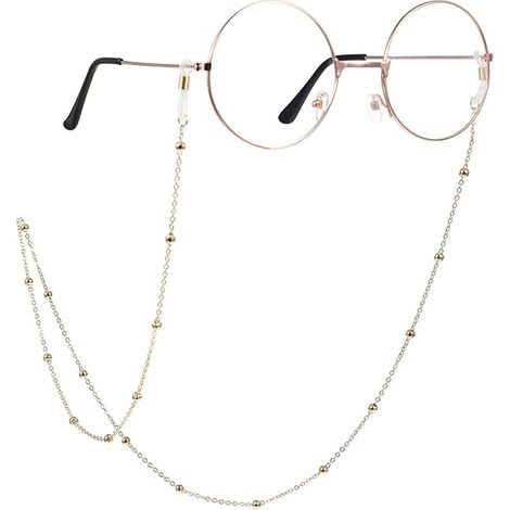 Chaîne de lunettes pour femme - 70 cm - Anti-perte - Cordon pour lunettes myopie - Lunettes de soleil, lunettes de sport, lunettes de lecture (1/5)