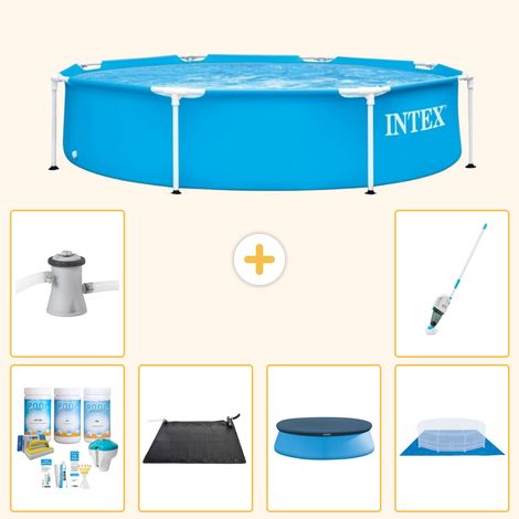 Intex Piscine Tubulaire Ronde - 244x51 cm - 7-pièces S20389 (1/5)