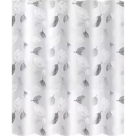 Rideau de Douche,Rideau de Baignoire,Rideau Douche Anti Moisissure, Imperméable,avec 12 Crochets idéal pour Les familles 180 x 200cm (1/5)