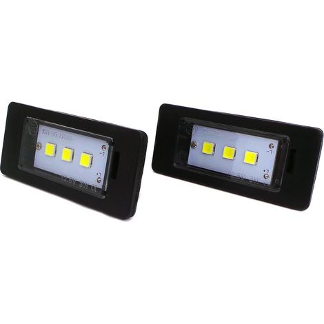 Luci targa a LED 2x600lm, set da 2 nere (1/5)