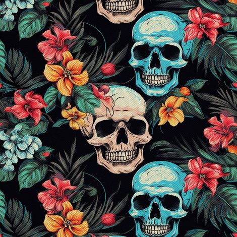 Tela Oxford decorativa para exteriores - Motivo de calavera I DX4116 (1/5)