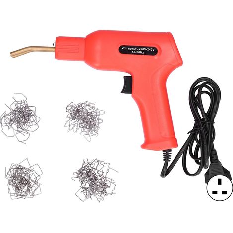 Machine de soudage plastique portative, outil de réparation d'agrafeuse à chaud, orange, prise britannique 220-240 V (1/5)