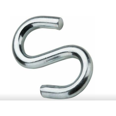 MAGGI GROUP - 20 PEZZI - GANCI AD S ZINCO-CROMATI 3MM