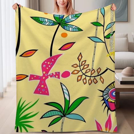 Couverture de lit en polaire, jeté doux et chaud pour le printemps, légère et luxueuse en microfibre de polyester, décoration élégante pour la maison, cadeau parfait pour hommes et femmes,6080 pouces (1/4)