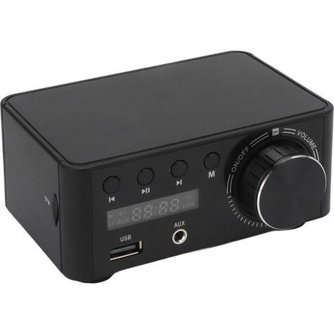 Mini amplificateur de puissance 50 W Bluetooth 5.0 DC9V-24V Classe D, amplificateur stéréo HiFi pour ordinateur et téléphone portable (1/5)