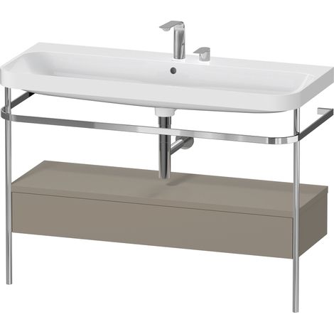 Set c-bonded Duravit Happy D.2 Plus con consola metálica y cajón,