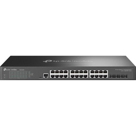 TP-Link Omada SG3428X switch di rete Gestito L2+/L3 Gigabit Ethernet (10/100/1000) 1U Nero