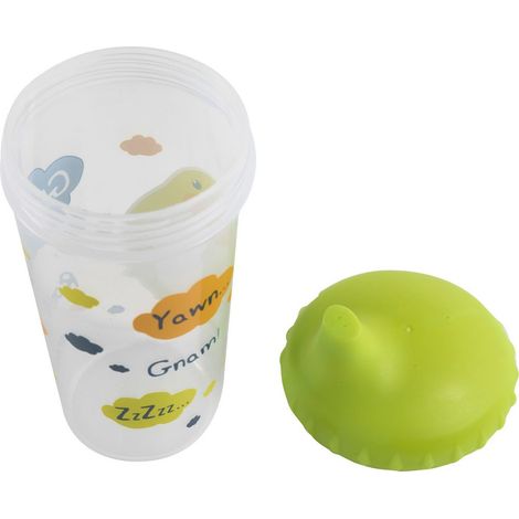Borraccia Bimbi in plastica da 300 ml, senza BPA con beccuccio e valvola interna removibile, lavabile e riutilizzabile (1/4)