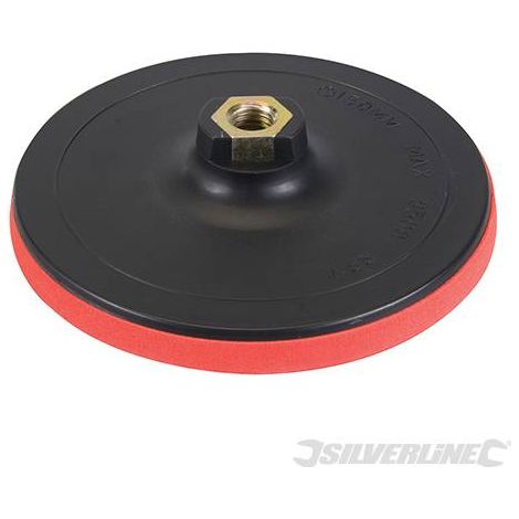 Platorello fissaggio a strappo per l'uso con spugne di lucidatura cuffie e dischi silverline-125 x10 mm
