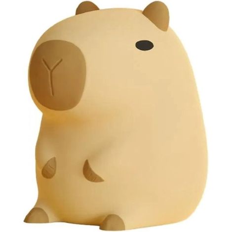 Lampada Capibara - Luce notturna Capibara per bambini e neonati - Silicone - Lampada da comodino - Lampada da premere - Lampada da toccare