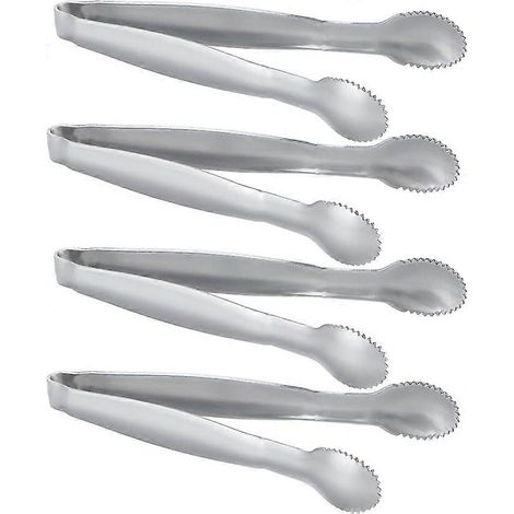 Ensemble de 2 mini pinces à sucre en acier inoxydable de 10 cm (1/5)