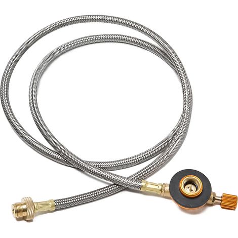 Adaptateur de gaz pour réchaud de camping, convertisseur de réchaud divisé, adapté à la cuisine en plein air, aux pique-niques et au camping. Accessoires pour réchauds de cuisine portables. (1/5)