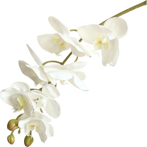 fleur artificielle papillon orchidée décoration DIY mariage fête bureau maisonblanc laiteux (1/5)