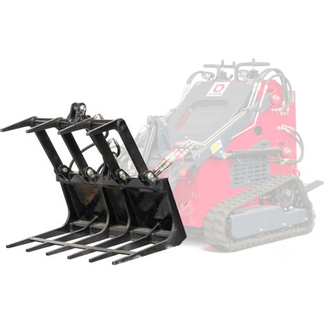 Mw Tools – Fourche à grappin 770 mm – Charge maximale 110 kg – Ouverture 630 mm – Compatible mini chargeurs MLD – MLAC3