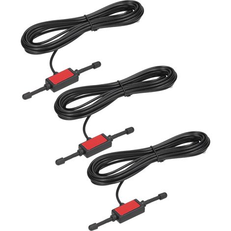 Lot de 3 connecteurs BNC à griffes pour antenne de balayage, accessoire pour scanner radio, noir