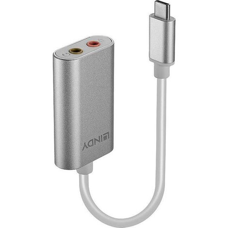 Adaptador de audio Lindy USB Tipo C, 42711 (1/3)