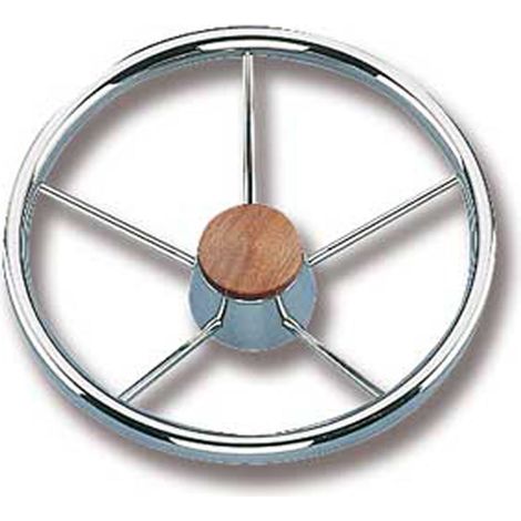 Ruota timone inox diametro mm 320 5 razze