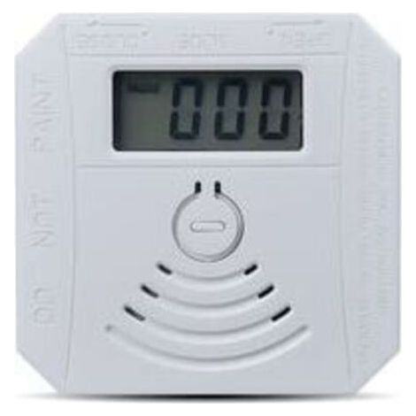 Détecteur de gaz Détecteur de fumée de monoxyde de carbone combiné Détecteur de fumée CO à piles avec écran d'affichage LED Flash Alarme sonore Motif d'avertissement sonore