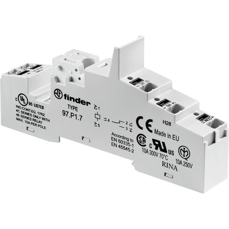 Finder 97.P2.7 Relaissockel    (L x B x H) 42.4 x 15.8 x 95.5 mm  1 St.
