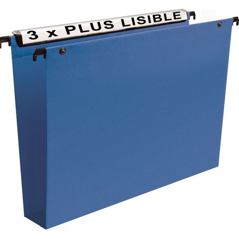 Esselte 623264 - Cartelle sospese in polipropilene, 50 mm, confezione da10 pezzi, colore: blu