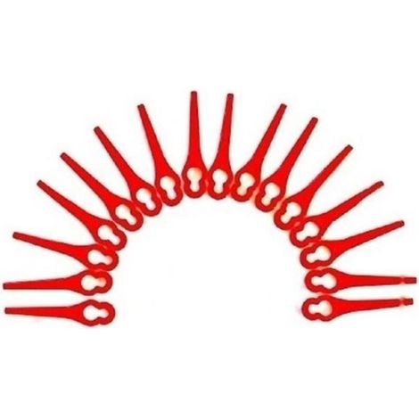 Lames en plastique - Florabest - Lot de 100 - Gros trou 10mm - Petit trou 5mm - 83mm de longueur (1/4)