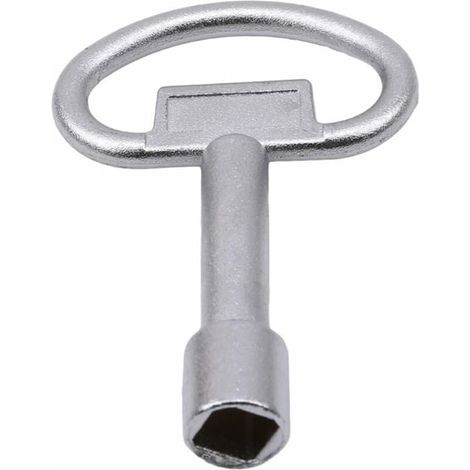 Clé Universelle pour Serrures (L Carré, Zinc) 8x8mm - Lot de 2 Clés