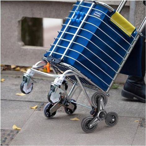 Chariot Roues - Roues Triangulaires - Poignée Ergonomique - Pour Escaliers Et Surfaces Inégales - 1 Paire