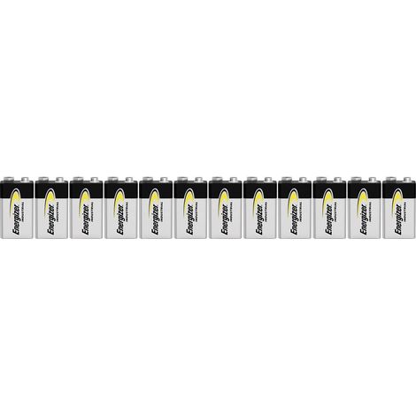 Pile alcaline 9V 12 pcs – Energizer 6LR61 – Plage de température -18 à +55 °C – Applications professionnelles