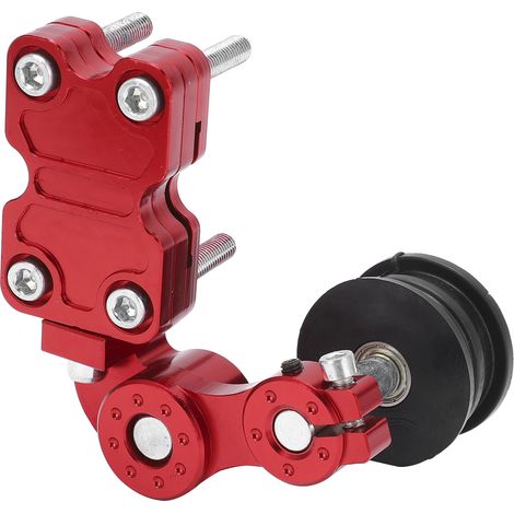 Tendeur de chaîne moto automatique réglable universel pour quad VTT tout-terrain et motocross - Rouge (1/5)