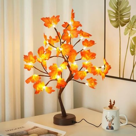 Arbre Lumineux LED - Bonsaï - 24 LED - Érable - USB - Décoratif 55 cm (1/4)