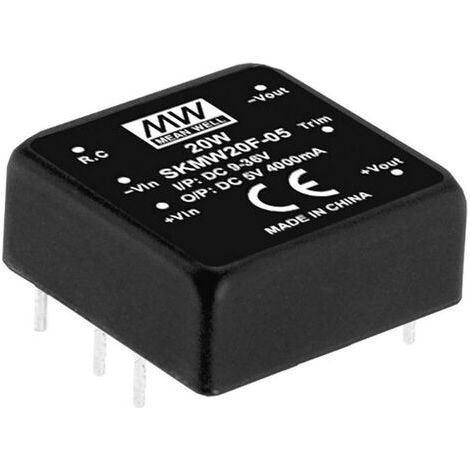 Convertisseur CC/CC Mean Well SKMW20G-05 Nbr. de sorties: 1 x 4 A 20 W 1 pc(s) Q121642 (1/4)